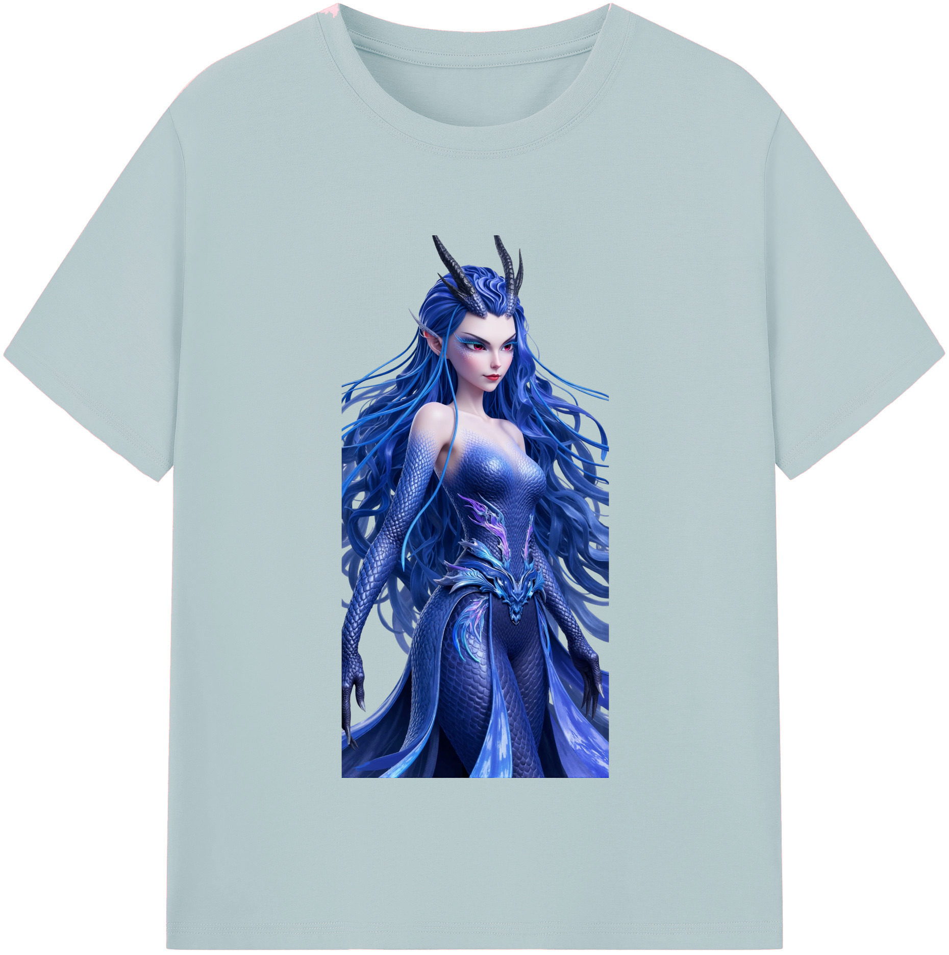 （画像用） Ne Zha 2 ナタ 魔童の大暴れ 綿100％半袖Tシャツ（フロントプリント）